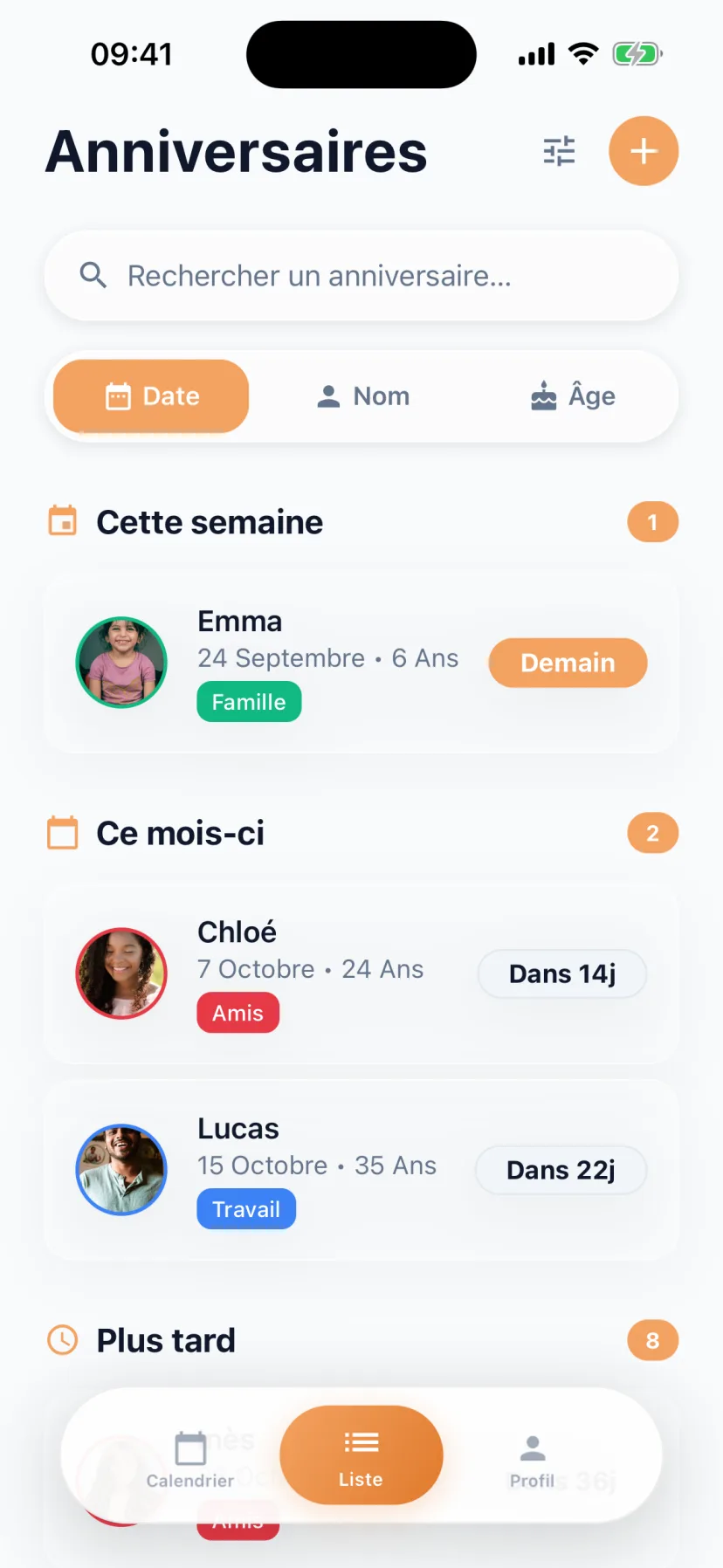 Ajoutez vos proches